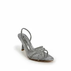 Sandales à Talon Argent