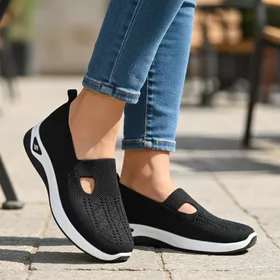 Ballerines Zwart Textiel