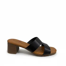 Mules Noir à Talon