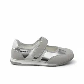 Ballerines Argent à Velcro