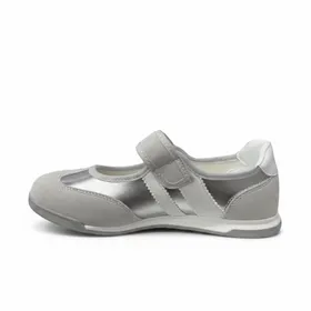 Ballerines Argent à Velcro