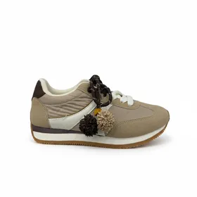 Wedge Sneakers Beige