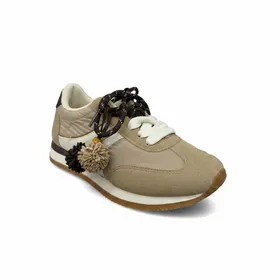 Wedge Sneakers Beige