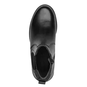 Tamaris Wide Fit Ankle Boots Black Leather