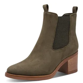 Marco Tozzi Feel Me Ankle Boots Green Textile