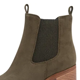 Marco Tozzi Feel Me Ankle Boots Green Textile