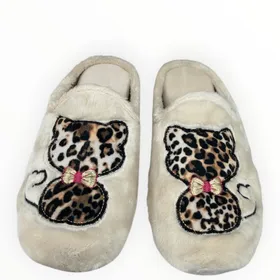 Slippers Mule Beige Textile