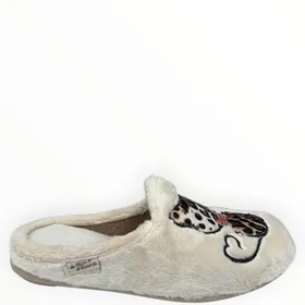 Slippers Mule Beige Textile