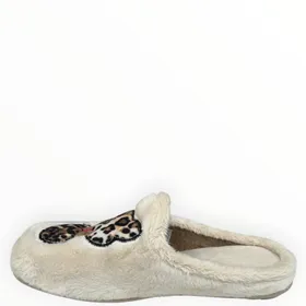 Slippers Mule Beige Textile