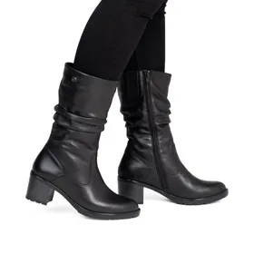 Remonte Mid-Calf Boots Black Leather
