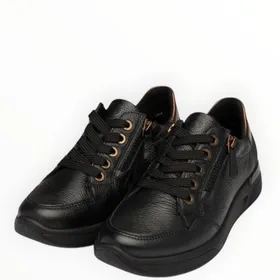 Ara Sneakers Cuir Noir