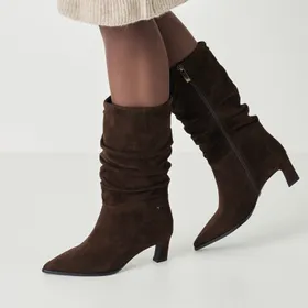 Tamaris Mid-Calf Boots Brown Leather