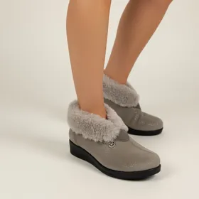 Fly Flot Slippers Taupe Textile
