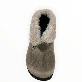 Fly Flot Slippers Taupe Textile