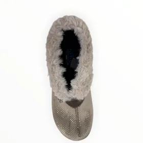 Fly Flot Slippers Taupe Textile