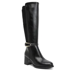 Marquiiz Boots Black with Buckle