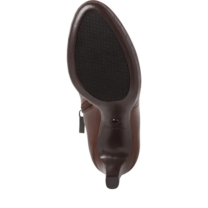 Tamaris Enkellaarsjes Leder Bruin