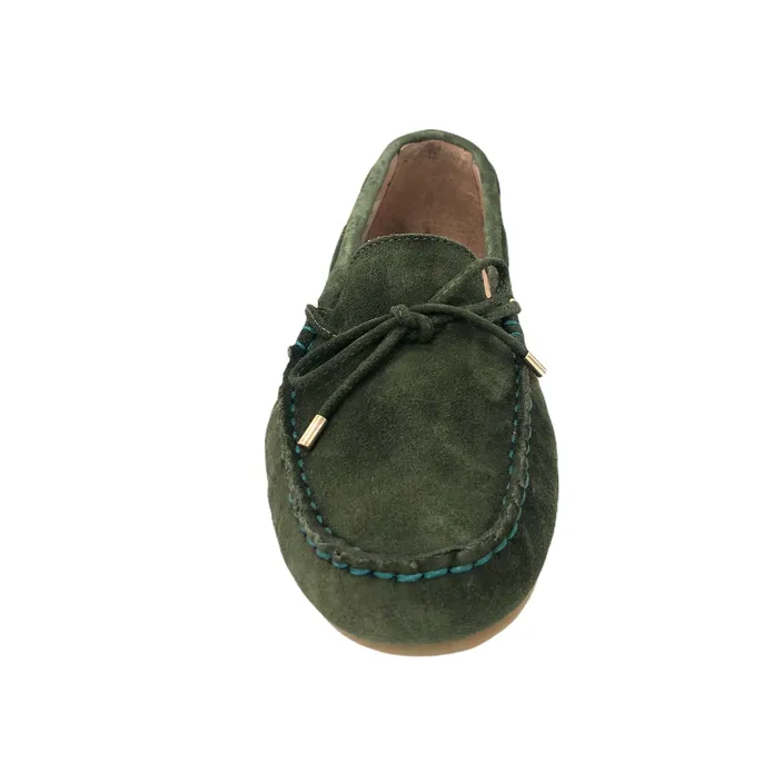 Giulia Mocassins Cuir Vert