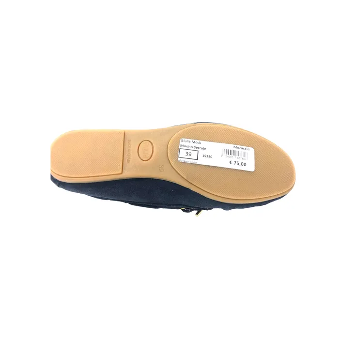 Giulia Mocassins Cuir Bleu