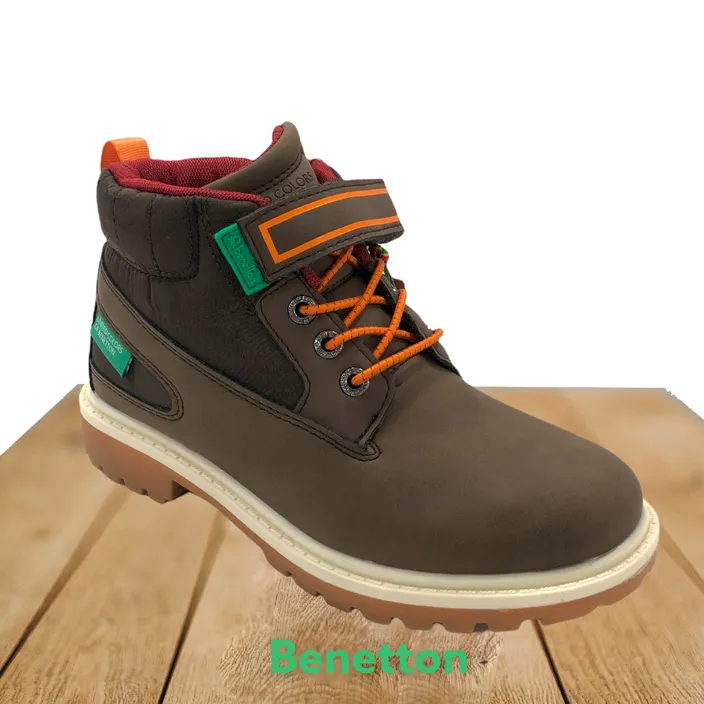 Enkellaarsjes Jongens Benetton Bruin