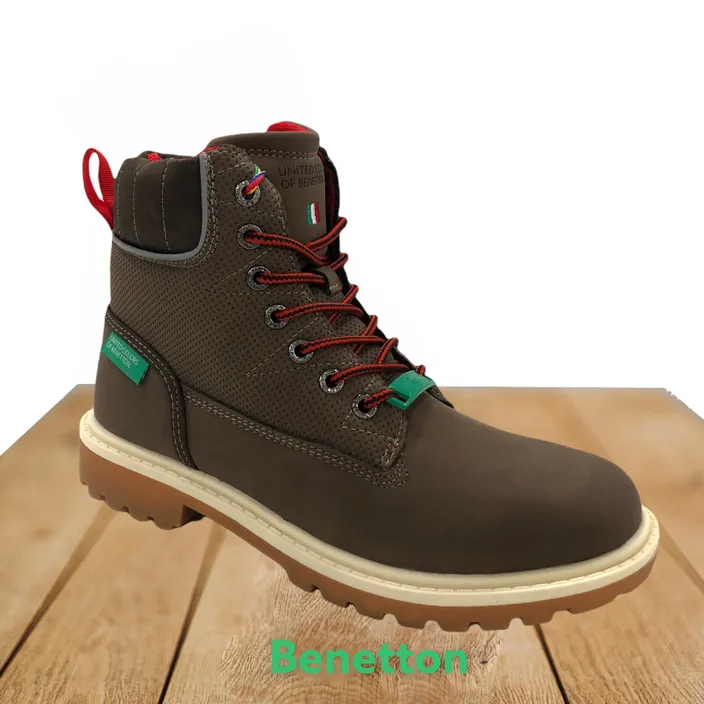 Enkellaarsjes Benetton Bruin