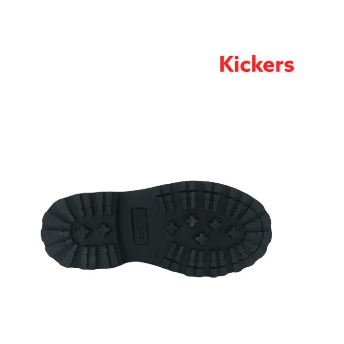 Kickers Boots Leather Black Small Heel