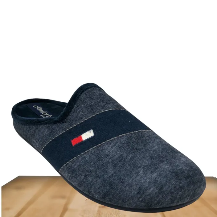 Pantoufles Ouvertes BLZ Homme Bleu Textile