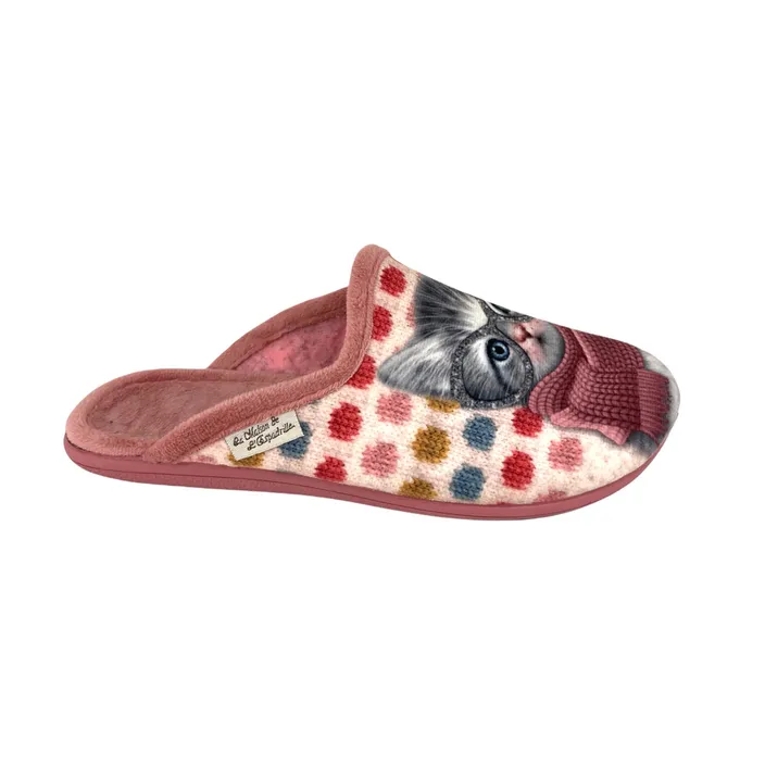 M. Espadrille Open Slippers Pink - Textile
