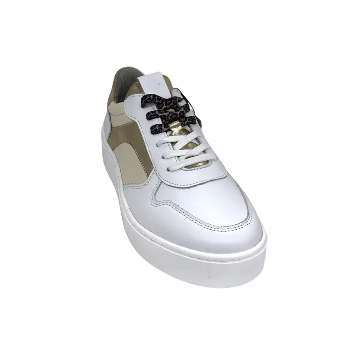 Tamaris Sneakers Plateau Wit Goud