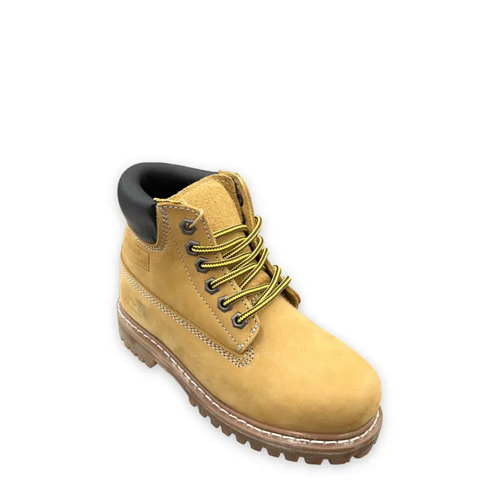 Enkellaarsjes Jongens Safety Jogger Leder Bruin