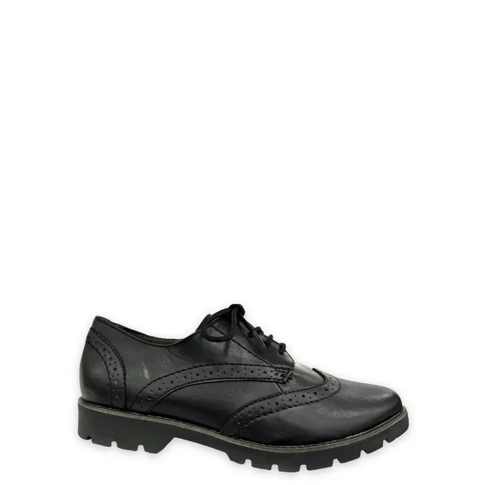 Jana Comfort Derbies Black