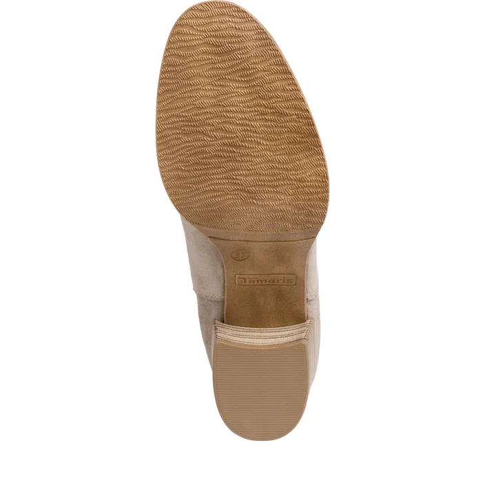 Tamaris Enkellaarsjes Leder Taupe