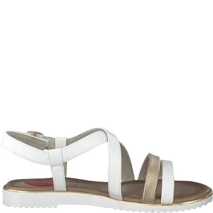 Jana Comfort Sandals White Width H
