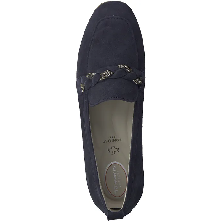 Tamaris Loafers Leather Blue
