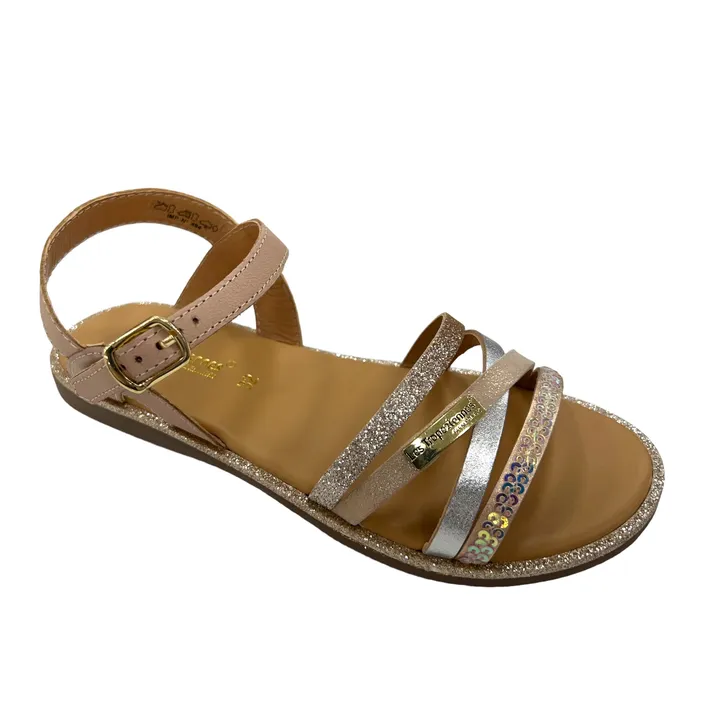 Sandalen Meisjes Les Tropéziennes Leder Beige