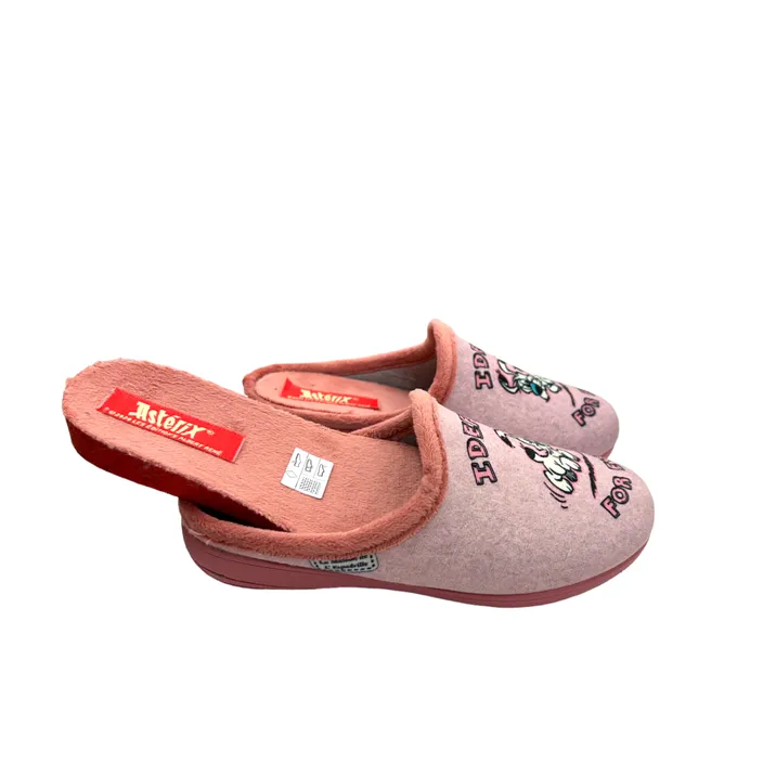 Offene Hausschuhe M. Espadrille Rosa