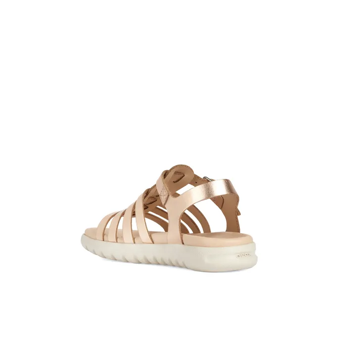Sandales Fille Geox Cuir Métal