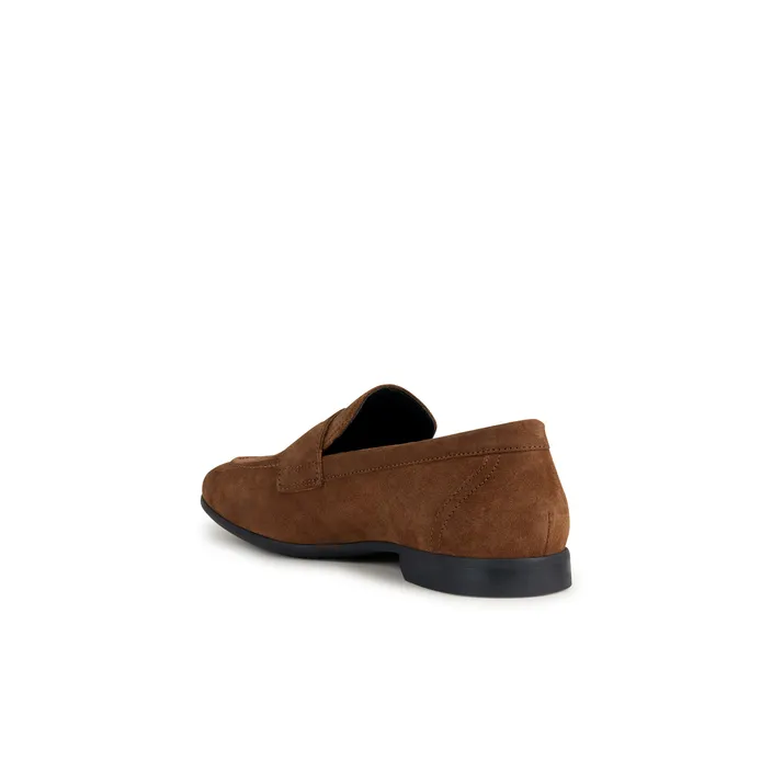 Geox Mocassins Suède Bruin