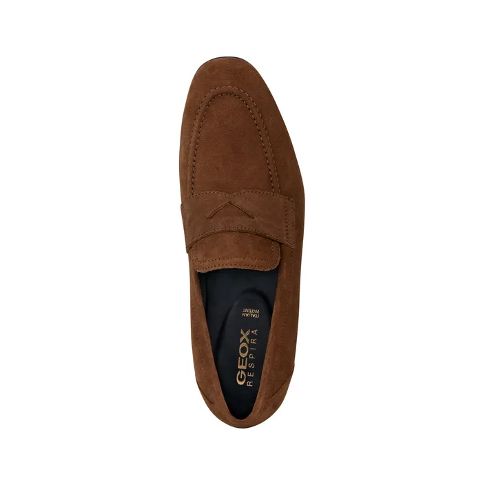 Geox Mocassins Suède Bruin