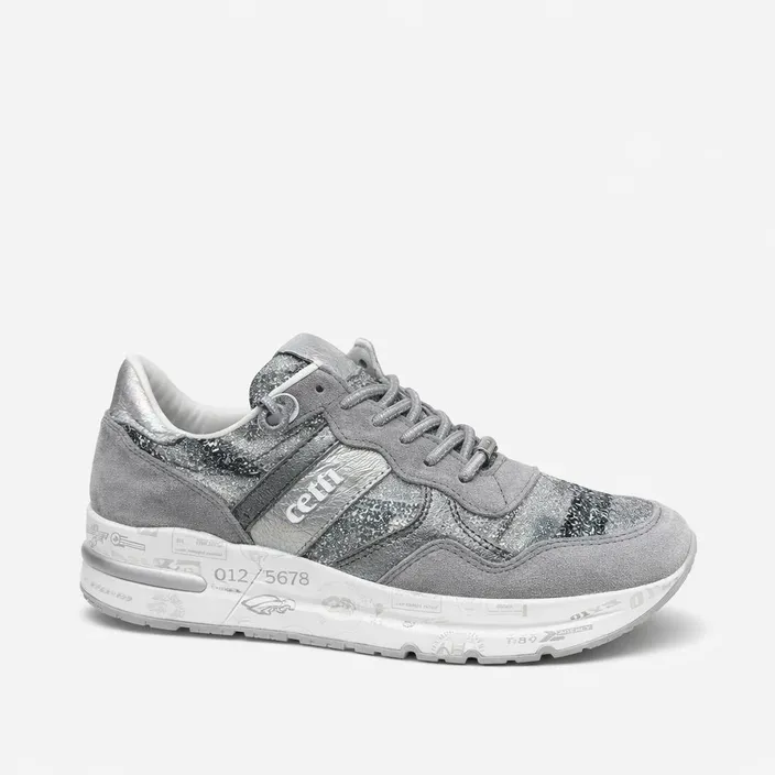 Cetti Sneakers compensées Cuir Gris