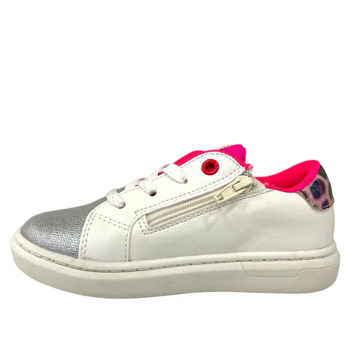 Safety Jogger Sneakers Meisjes Wit Fuchsia