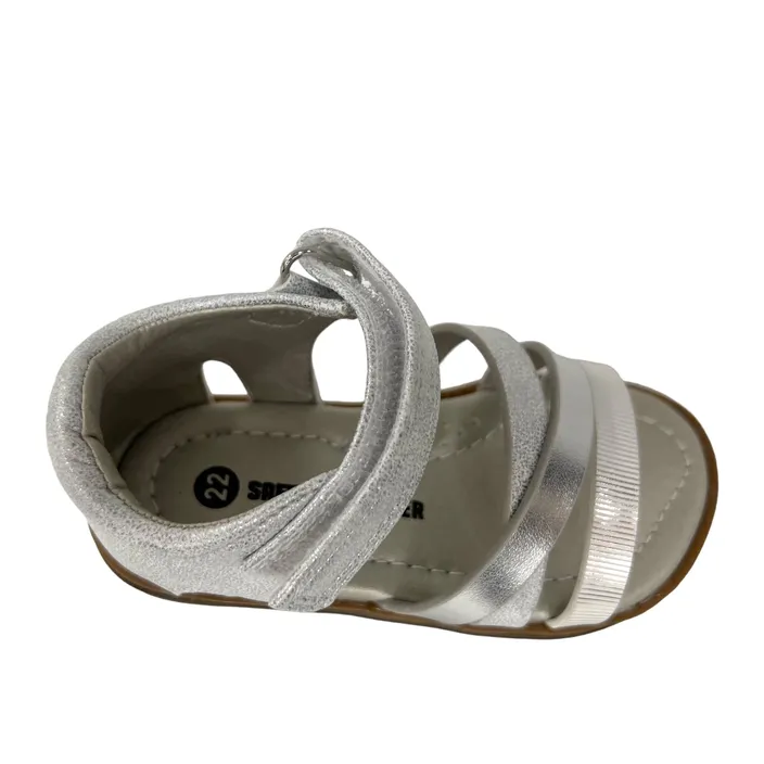 Safety Jogger Girls Sandals Silver