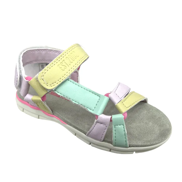 Safety Jogger Girls Sandals Velcro Green