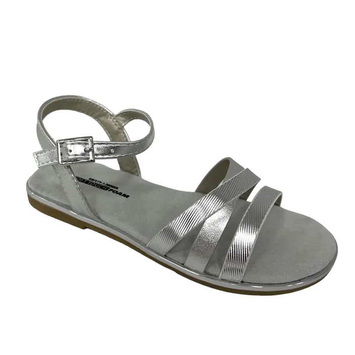 Safety Jogger Velcro Sandals Silver