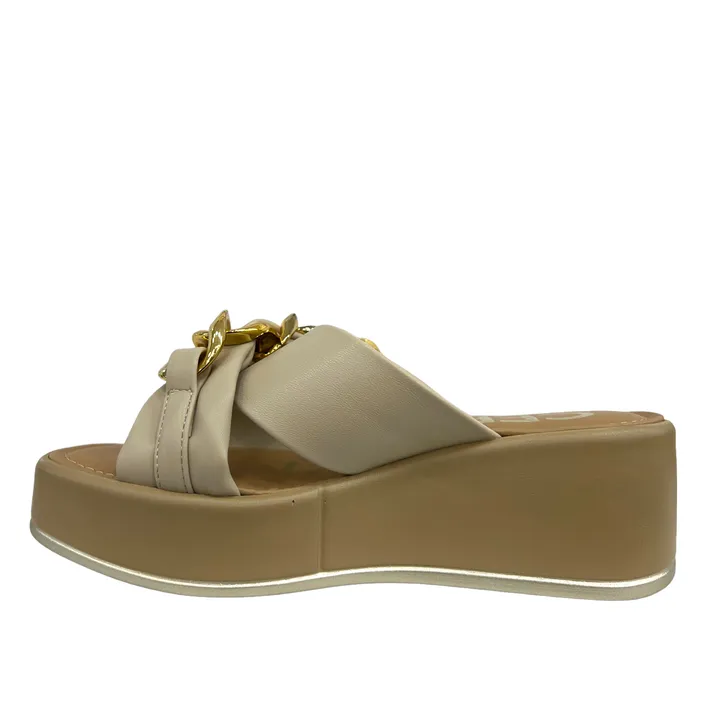 Cerutti Mules Compensatie Beige