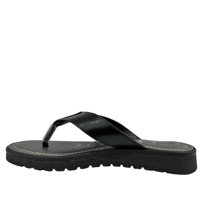 Tongs compensées Cerutti Noir