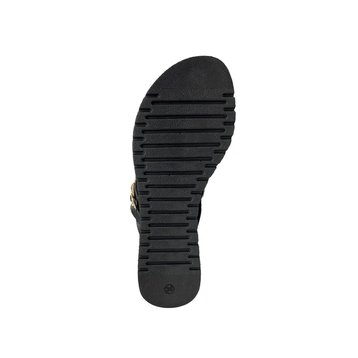 Tongs compensées Cerutti Noir