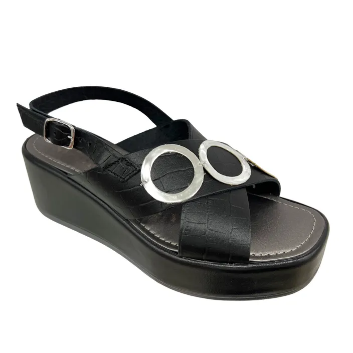 Cerutti Wedge Sandals Black