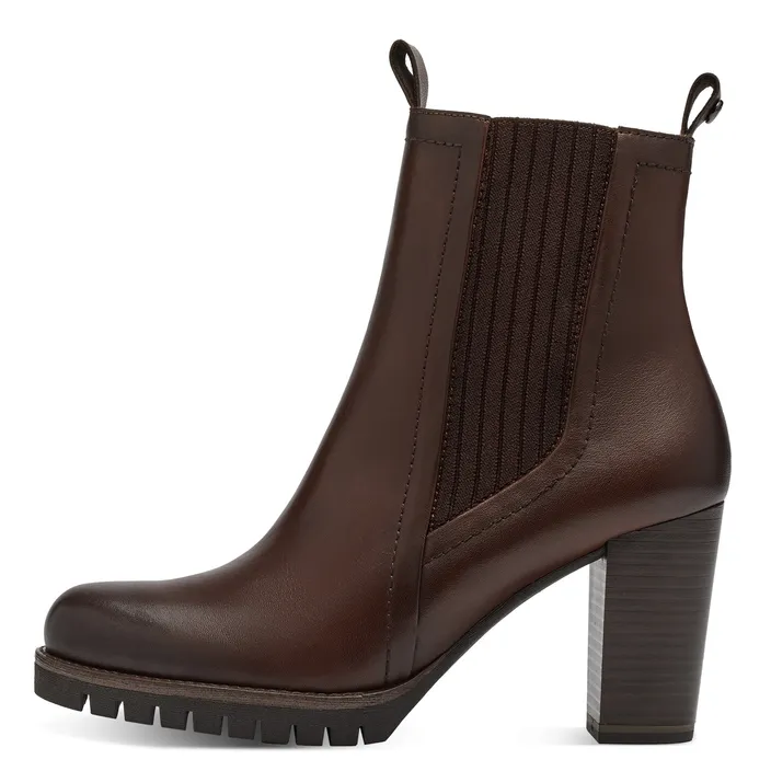 Ankle Boots Marco Tozzi Leather Brown