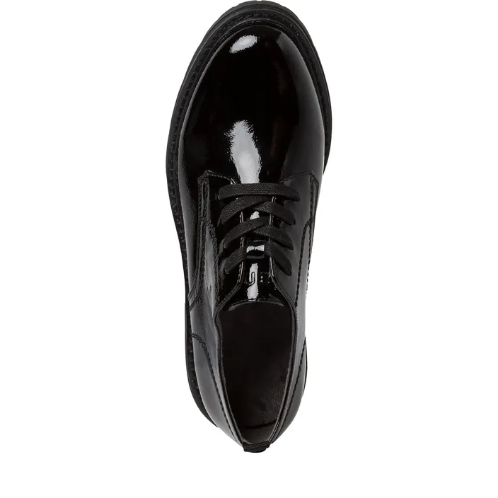 Jana Comfort Derby Shoes Black